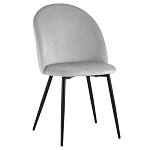 Мягкий стул в сером велюре Miruna Chair варинант исполнения - 1 | Loft Concept в Костроме