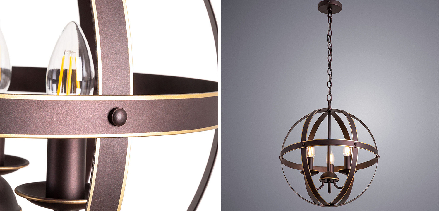 Люстра Brown Stripes Ball Люстра Brown Stripes Ball - Loft-Concept в Костроме