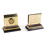 Настольный письменный набор из яшмы и долерита с декором Двуглавый орел Manager Organizer варинант исполнения - 4 | Loft Concept в Костроме