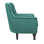 Кресло с мягкой обивкой из велюра на 4-х ножках из массива березы Scarlett Armchair green варинант исполнения - 2 | Loft Concept в Костроме