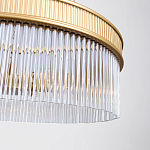 Люстра подвесная круглая со стеклянными трубками Nembus варинант исполнения - 4 | Loft Concept в Костроме