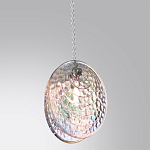 Подвесной светильник с круглым плафоном из рельефного стекла Disc Light варинант исполнения - 3 | Loft Concept в Костроме