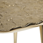 Столик журнальный металлический золотого цвета Modern Rethinking of Traditions варинант исполнения - 1 | Loft Concept в Костроме