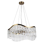Люстра подвесная волнистой формы с хрустальными подвесками Ludivine Lighting варинант исполнения - 2 | Loft Concept в Костроме