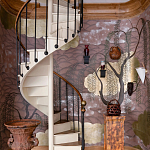 Обои ручная роспись Willow & Waves Original colourway on Edo painted Xuan paper with antiquing варинант исполнения - 3 | Loft Concept в Костроме