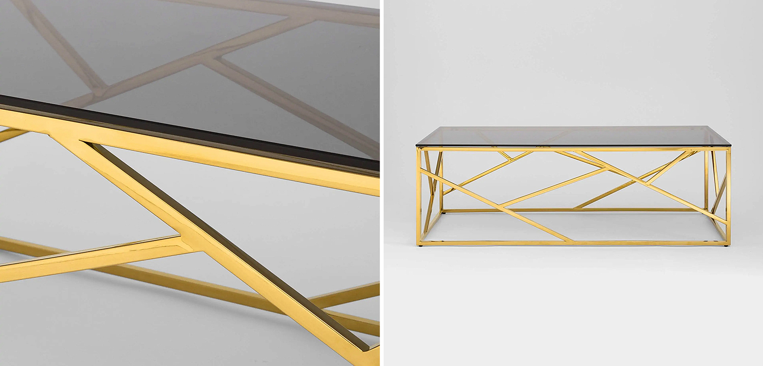 Столик кофейный Geometry Serene Phoenix Gold Столик кофейный Geometry Serene Phoenix Gold - Loft-Concept в Костроме