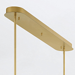 Подвесной светильник линейный золотого цвета с длинной цилиндрической стеклянной трубкой Eurofase варинант исполнения - 8 | Loft Concept в Костроме