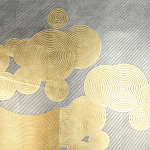 Обои ручная роспись в стиле Арт-деко Namban Colourway SC-289 on gold gilded paper варинант исполнения - 1 | Loft Concept в Костроме