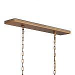 Люстра прямоугольная с каркасом золотого цвета Soft Glow Lamps варинант исполнения - 5 | Loft Concept в Костроме