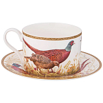 Чайная пара из фарфора 300 мл Hunting Porcelain Collection варинант исполнения - 1 | Loft Concept в Костроме