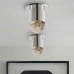 Потолочный светильник светодиодный с плафоном из натурального камня Purgatory варинант исполнения - 4 | Loft Concept в Костроме