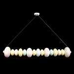 Подвесной светильник светодиодный горизонтальный в виде ожерелья из пастельных сфер Pastel Lunaria Horizon  варинант исполнения - 1 | Loft Concept в Костроме