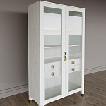 Дизайнерский шкаф витрина Elsa Dreams White с 4-мя ящиками варинант исполнения - 3 | Loft Concept в Костроме