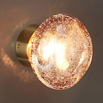 Бра с круглым плафоном из прозрачного стекла с пузырьками воздуха Effervia  варинант исполнения - 5 | Loft Concept в Костроме