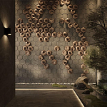 Гипсовая 3D панель с принтографией PM-41 варинант исполнения - 3 | Loft Concept в Костроме