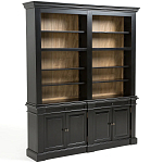 Витрина из массива сосны Sterling Showcase Black варинант исполнения - 4 | Loft Concept в Костроме