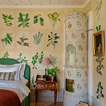 Обои ручная роспись Botanical Studies Linnaeus colourway варинант исполнения - 6 | Loft Concept в Костроме