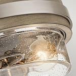 Потолочный светильник с прозрачным стеклянным плафоном с эффектом пузырьков Kichler варинант исполнения - 2 | Loft Concept в Костроме