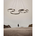 Люстра подвесная светодиодная в виде волнообразной ленты Ribbon Vortex варинант исполнения - 14 | Loft Concept в Костроме