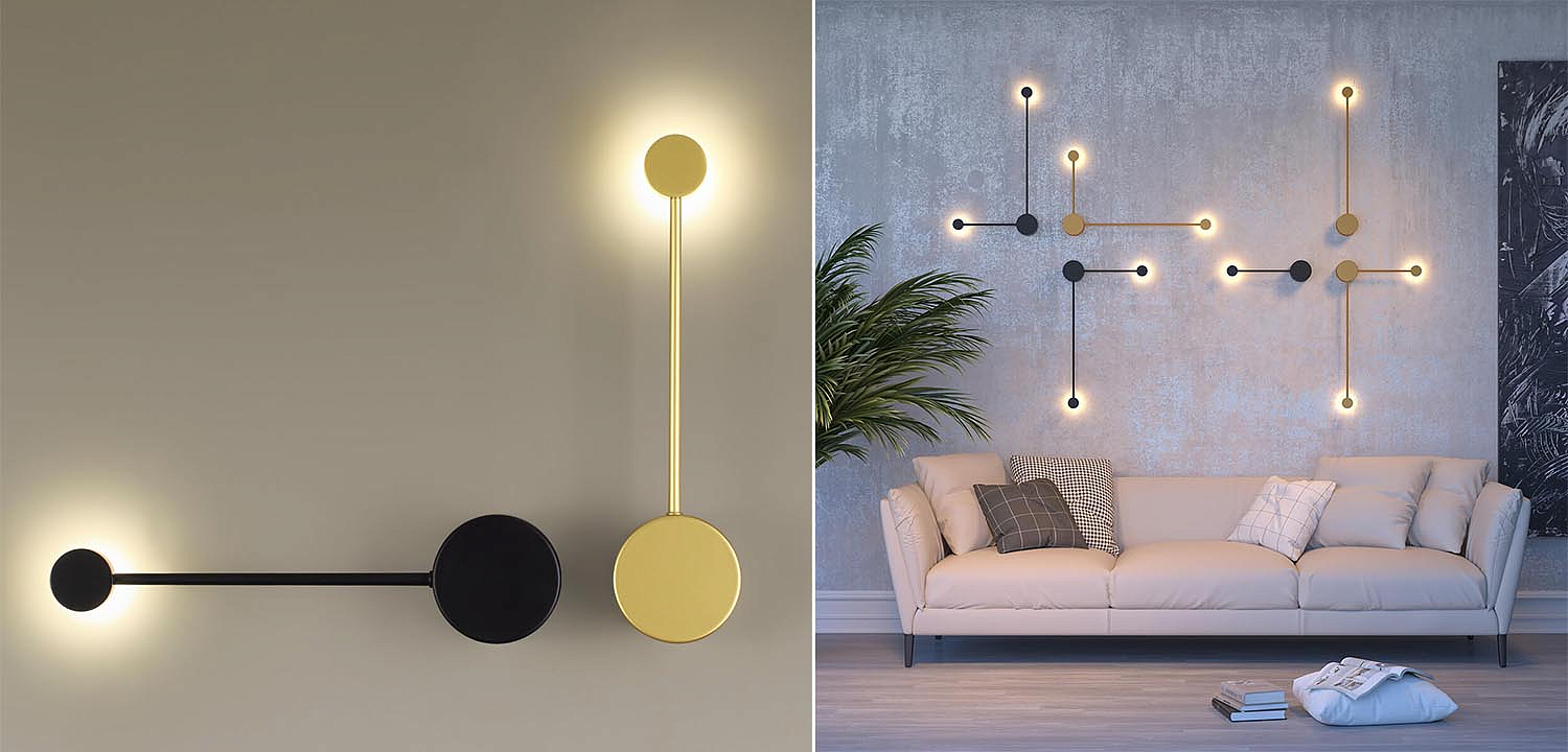 Бра Pin Wall Light Gold 40 Бра Pin Wall Light Gold 40 - Loft-Concept в Костроме