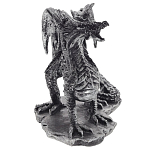 Декоративная статуэтка Дракон Dragon Black Silver Statuette варинант исполнения - 3 | Loft Concept в Костроме