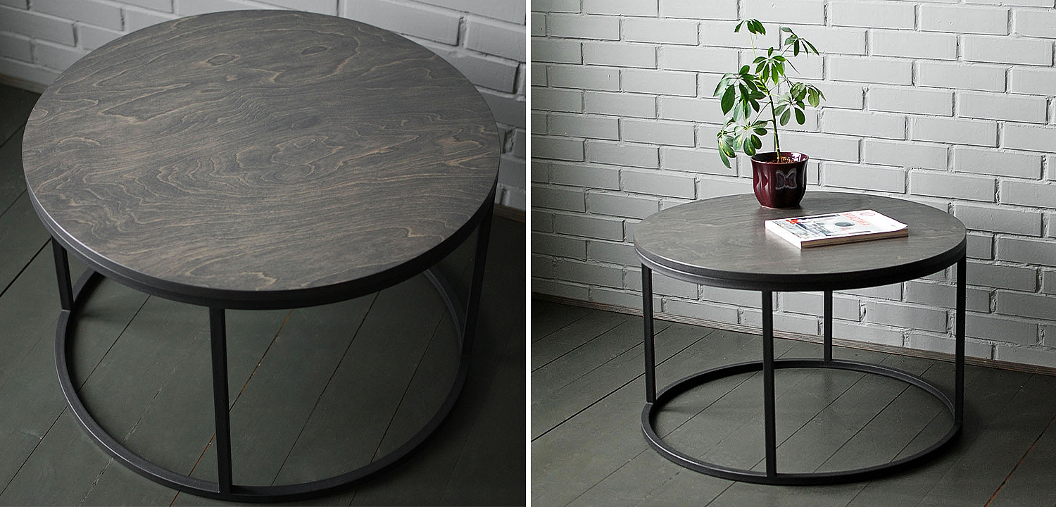 Кофейный стол Tait Industrial Metal Rust Coffee Table Кофейный стол Tait Industrial Metal Rust Coffee Table - Loft-Concept в Костроме