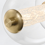 Подвесной светильник линейный с прозрачными стеклянными шарами разного диаметра Eurofase варинант исполнения - 14 | Loft Concept в Костроме