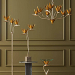 Торшер с 3-мя плафонами в виде цветов Golden Bird of Paradise варинант исполнения - 4 | Loft Concept в Костроме