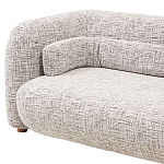 Дизайнерский двухместный диван с мягкими спинкой и подлокотниками бежевый Madelaine Sofa Beige варинант исполнения - 5 | Loft Concept в Костроме