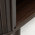 Буфет тёмно-коричневого цвета из ясеневого шпона с 2-мя раздвижными дверями Toinette варинант исполнения - 4 | Loft Concept в Костроме