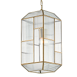 Подвесной светильник с рельефным стеклом Embossed Glass варинант исполнения - 2 | Loft Concept в Костроме