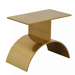 Дизайнерский журнальный стол золотой на полукруглом основании Wecaben варинант исполнения - 1 | Loft Concept в Костроме