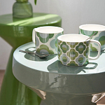 Приставной стол из керамики Manufacto Green варинант исполнения - 5 | Loft Concept в Костроме