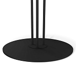 Стол журнальный круглый с бежевой столешницей из стекла Beige Marble варинант исполнения - 4 | Loft Concept в Костроме