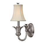 Бра с бежевым тканевым абажуром и декоративной чашей Hinkley варинант исполнения - 5 | Loft Concept в Костроме