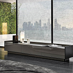 Дизайнерский комод серый с глянцевым фасадом Darren варинант исполнения - 2 | Loft Concept в Костроме