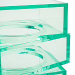 Стол журнальный в форме кубов Acrylic Furniture Lumina Mint Breeze варинант исполнения - 3 | Loft Concept в Костроме