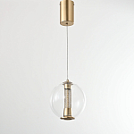 Подвесной светильник с плафоном в форме шара Inner Gleam Orb gold варинант исполнения - 5 | Loft Concept в Костроме
