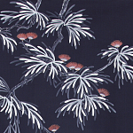 Обои ручная роспись Silk Tree Special Colourway on Empire Blue dyed silk варинант исполнения - 2 | Loft Concept в Костроме