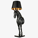 Horse Statue Floor Lamp Большой светильник Черная Лошадь варинант исполнения - 6 | Loft Concept в Костроме