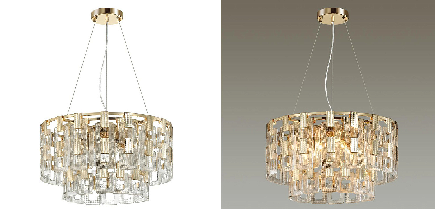 Люстра Ribbed Elements Pendant Round 52 Люстра Ribbed Elements Pendant Round 52 - Loft-Concept в Костроме