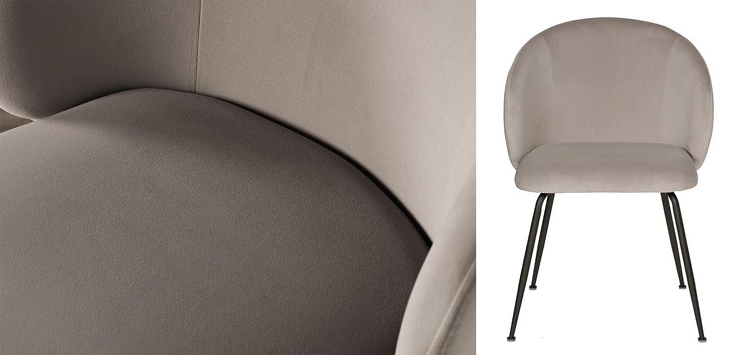 Стул Sadler Chair gray velor Стул Sadler Chair gray velor - Loft-Concept в Костроме