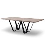 Стол обеденный на изогнутых ножках Consonance варинант исполнения - 1 | Loft Concept в Костроме