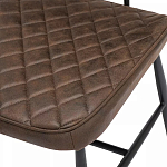 Стул с темно-коричневой обивкой из экокожи Benderson варинант исполнения - 7 | Loft Concept в Костроме