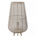 Торшер с плетеным металлическим плафоном Wicker Iron Lamp варинант исполнения - 1 | Loft Concept в Костроме