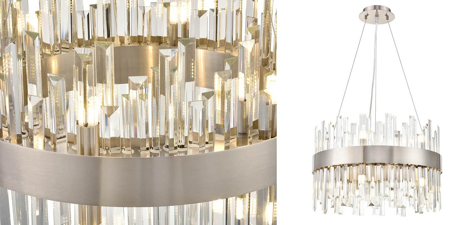 Люстра Cramer Chandelier 50 satin nickel Люстра Cramer Chandelier 50 satin nickel - Loft-Concept в Костроме
