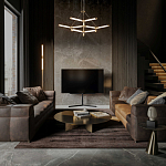 Люстра с геометрической конструкцией из вытянутых цилиндрических плафонов Hex Scaffold  варинант исполнения - 13 | Loft Concept в Костроме