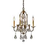 Люстра с 4-мя лампами и стеклянными подвесками в классическом стиле Feiss варинант исполнения - 1 | Loft Concept в Костроме