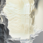 Встраиваемый в стену гипсовый светильник под покраску с эффектом разрушенной стены Antiquity Athena варинант исполнения - 7 | Loft Concept в Костроме