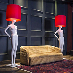 Лампа MANNEQUIN LAMP с абажуром созерцание силуэта варинант исполнения - 2 | Loft Concept в Костроме